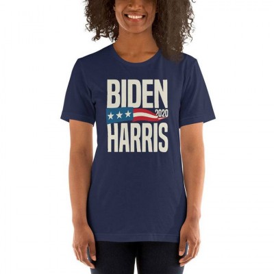 new design BIDEN harris 2020 2 T Shirt DIY OEM Custom Sleeve tee shirt women men 100% cotton embossed logo tshirts